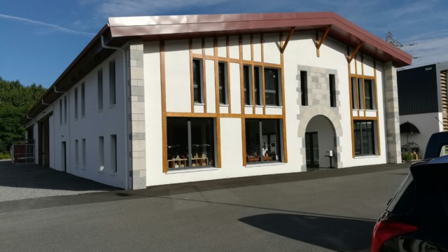 Chantier à Ossès Bâtiment industriel en ossature métallique