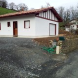 Chantier à St-Etienne de Baïgorri Maison neuve à ossature bois