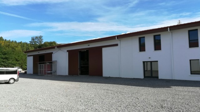 Chantier à Ossès Bâtiment industriel en ossature métallique